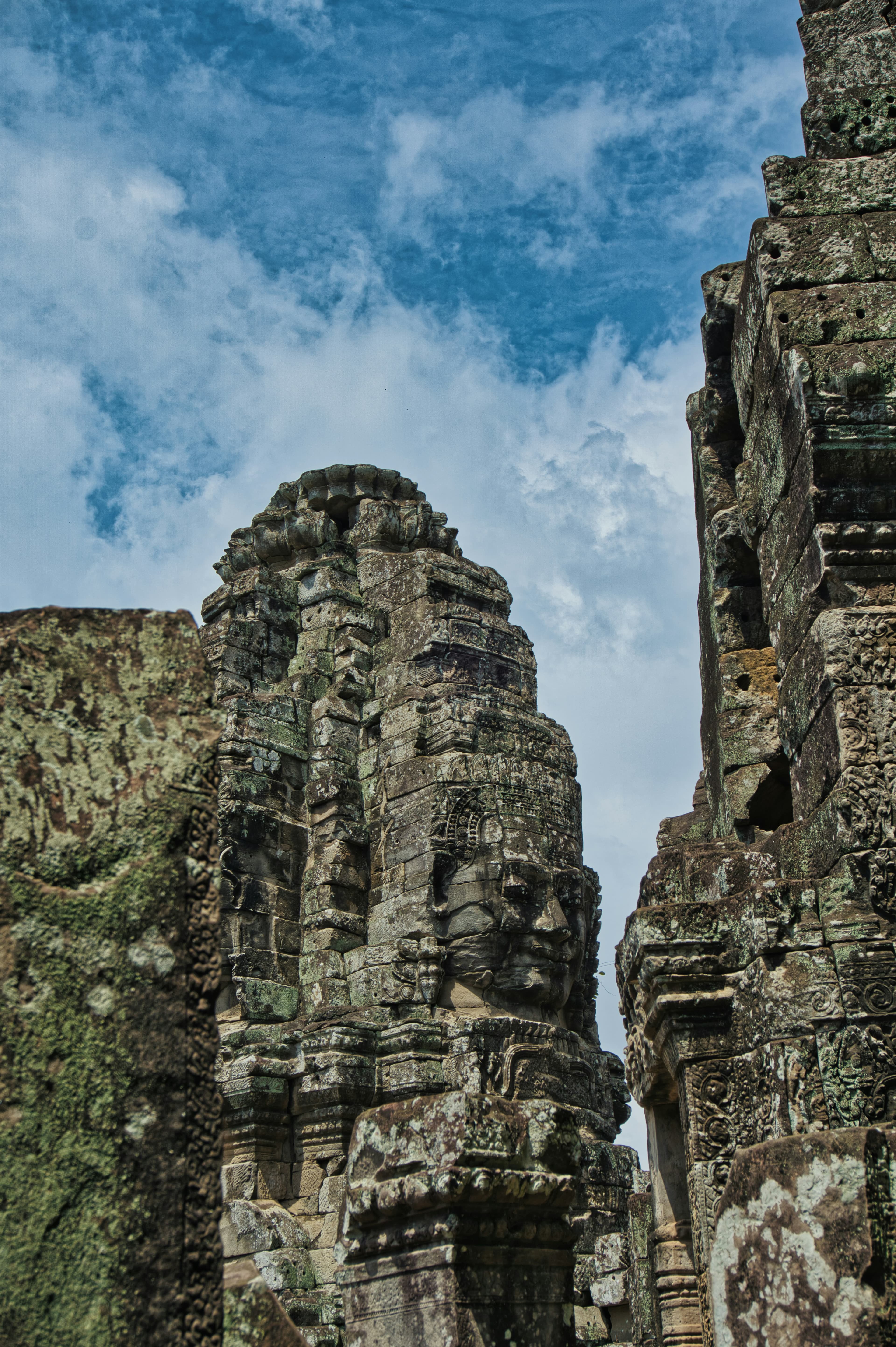 Bayon temple ruins in Cambodia