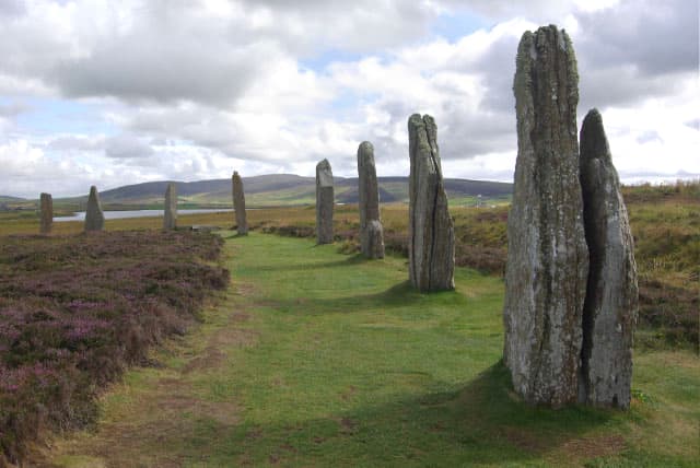 Ring of Brodgar The Ring of Brodgar is an impressive widely spaced stone circle, with 27 stones still standing.