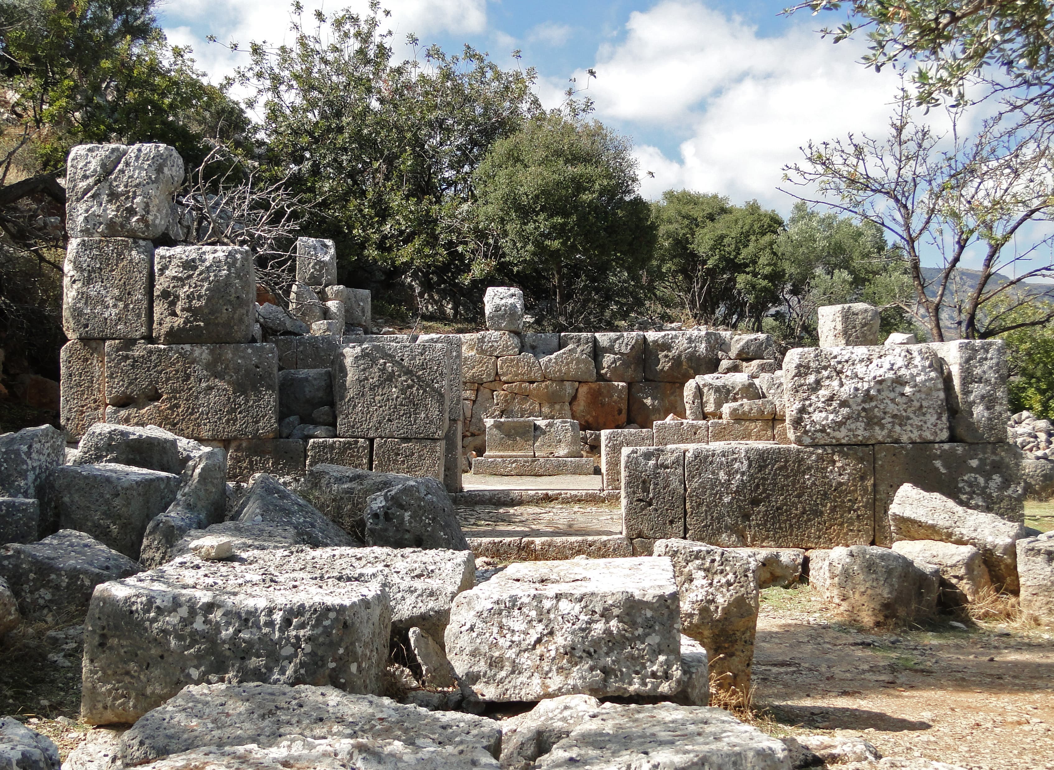 The Great Temple in Lato, Crete, Greece