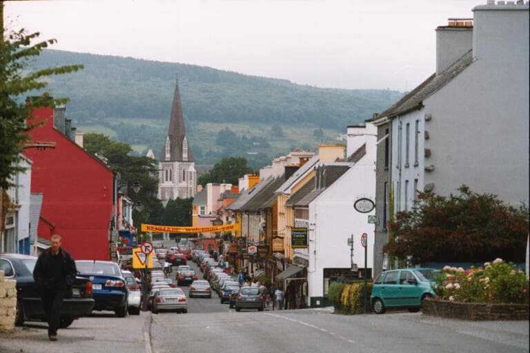 en:Kenmare town, en:County Kerry, en:Ireland. Picture by Lyndon Jones, used with permissionUploaded by en:User:Ali-oops, August 2005

As the original uploader, I have re-contacted the author, L. Jones,  who has agreed to release these under a Public Domain license.