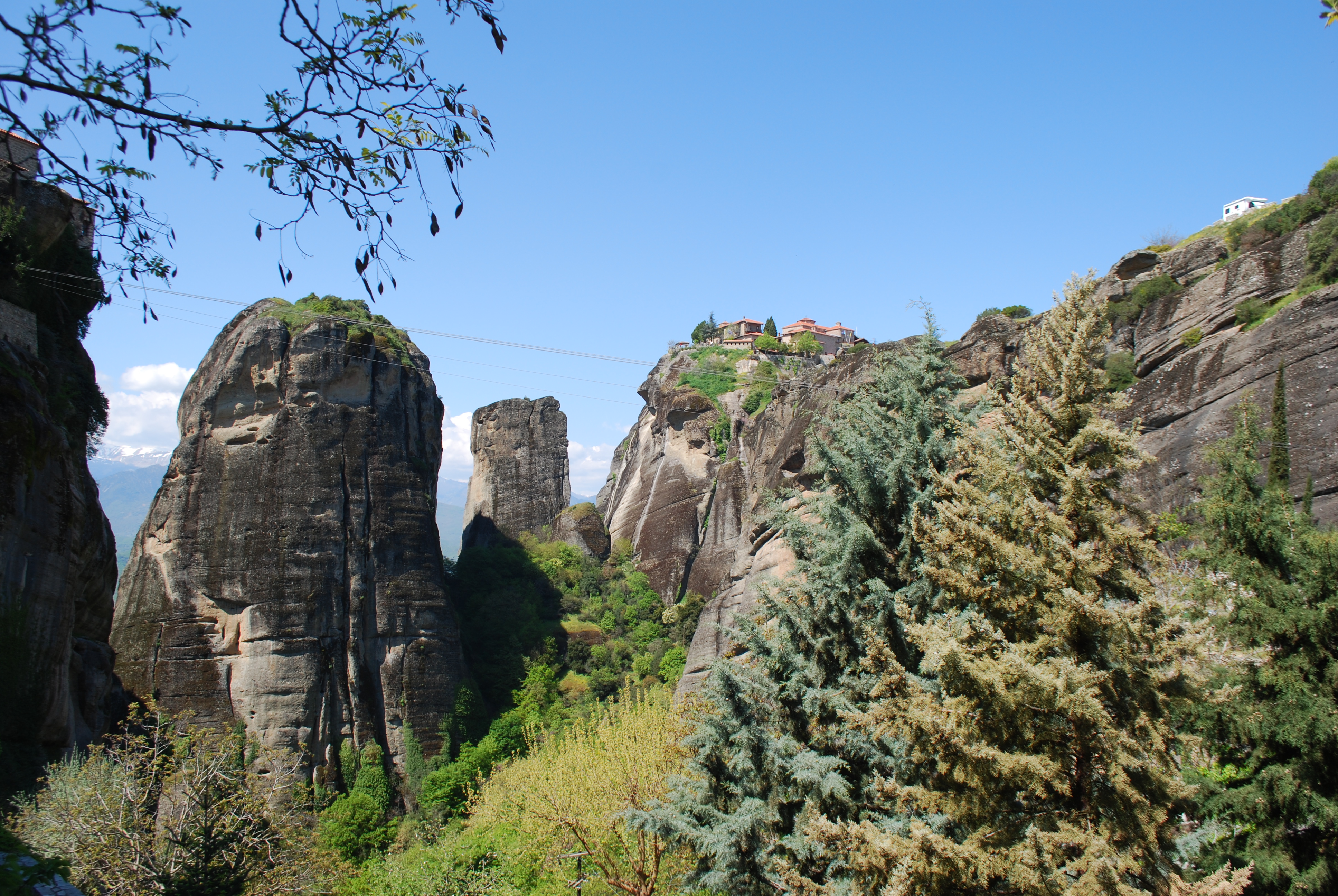 Vue du monastère de Varlaam, aux Météores.