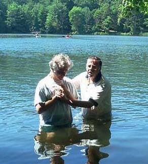 Believer's baptism by immersion.