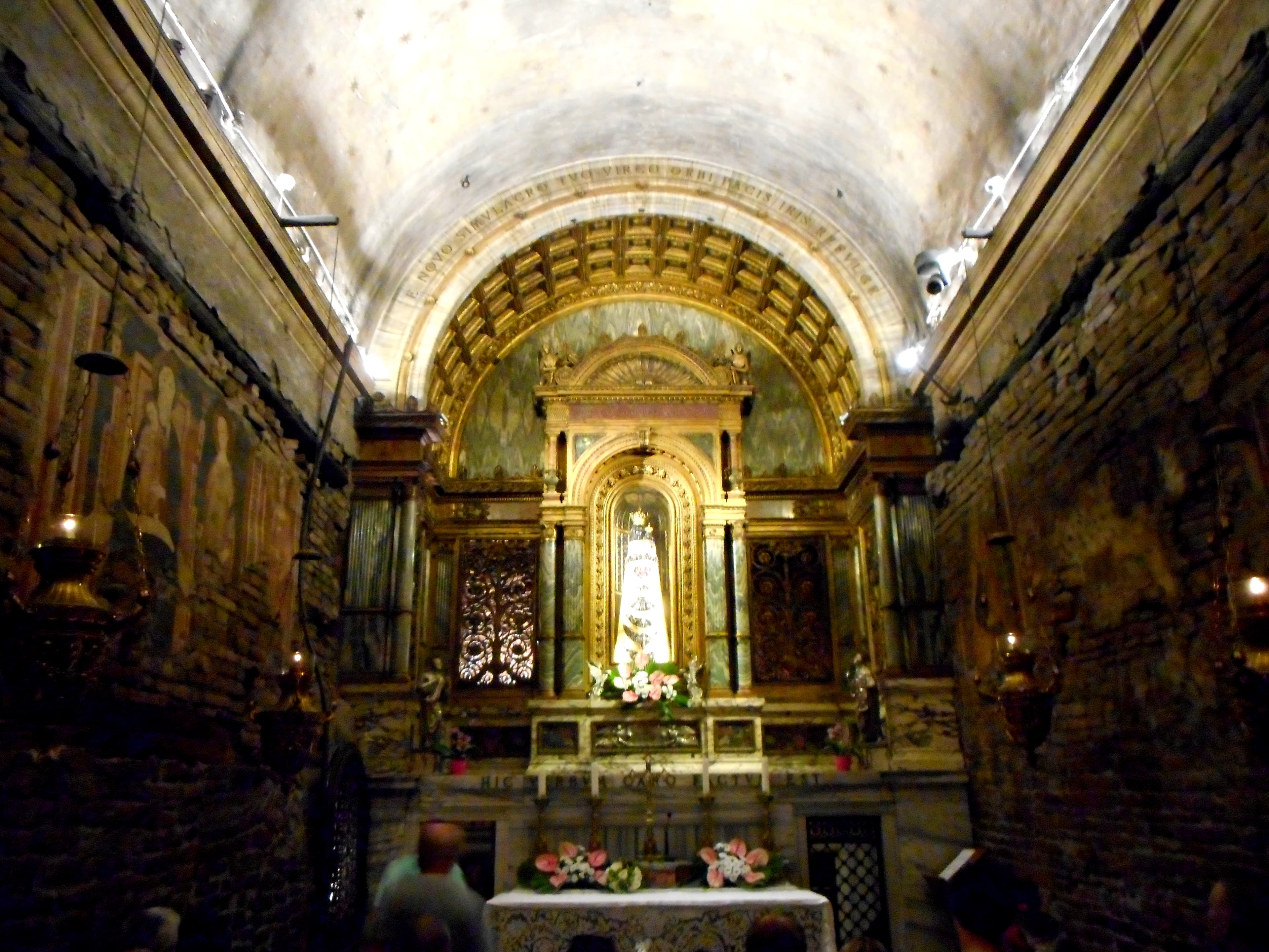 Interior shrine of the Holy House of Loreto
