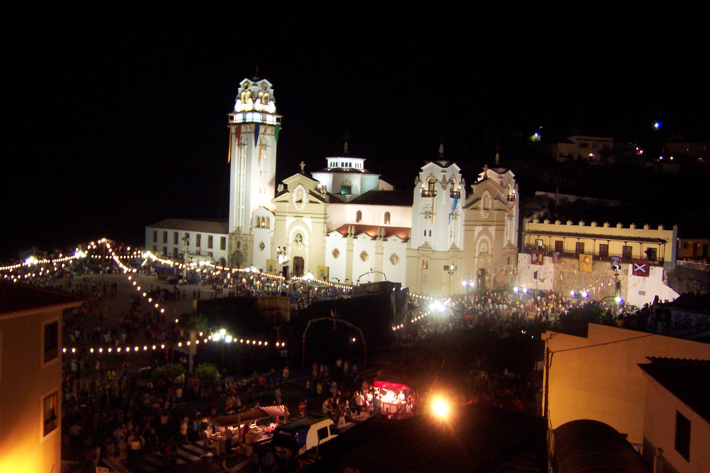 Basilica de Candelaria, Tenerife during the fiestas de Candelaria