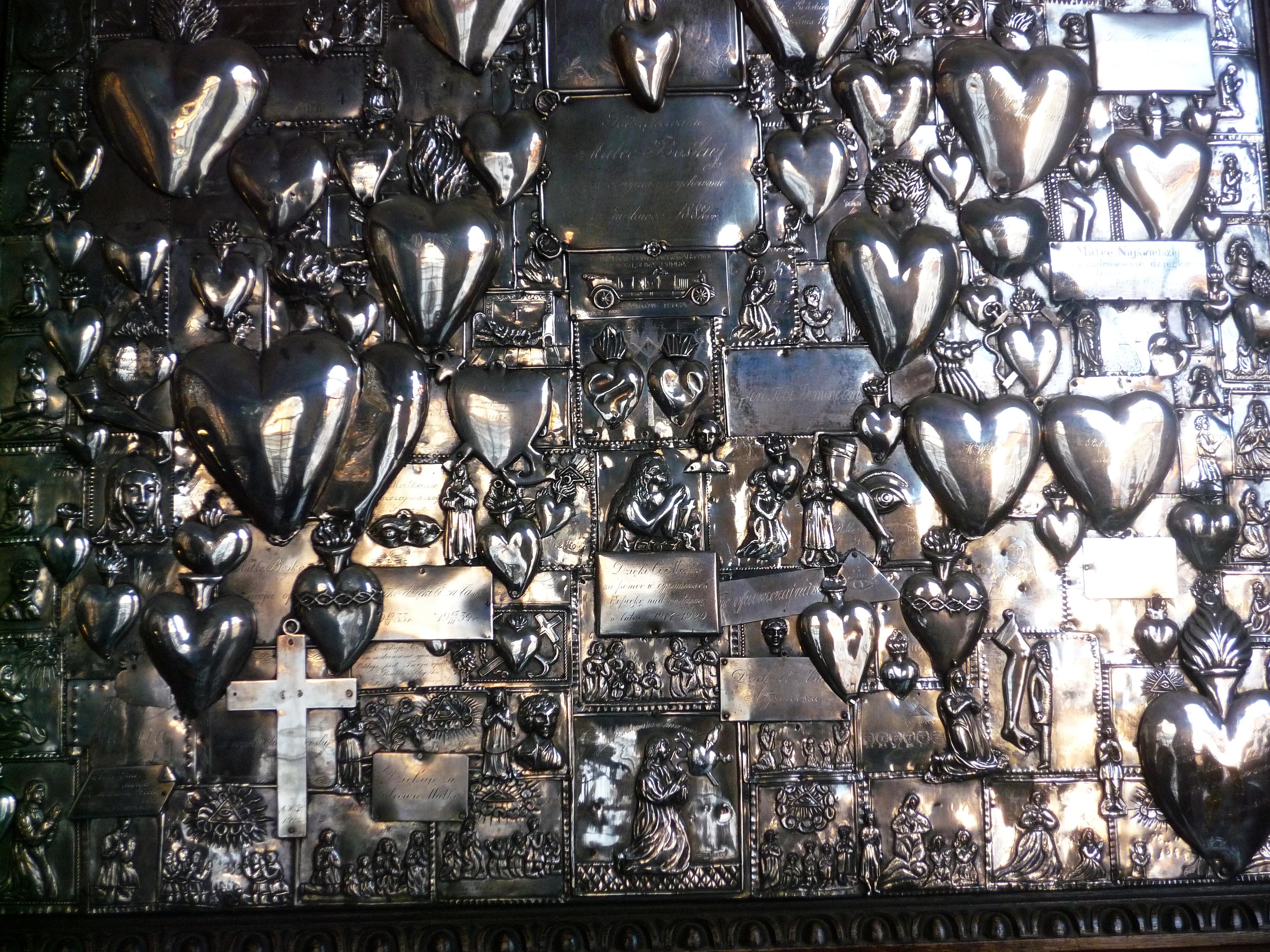 Gate of Dawn, Vilnius - a silver wall piece