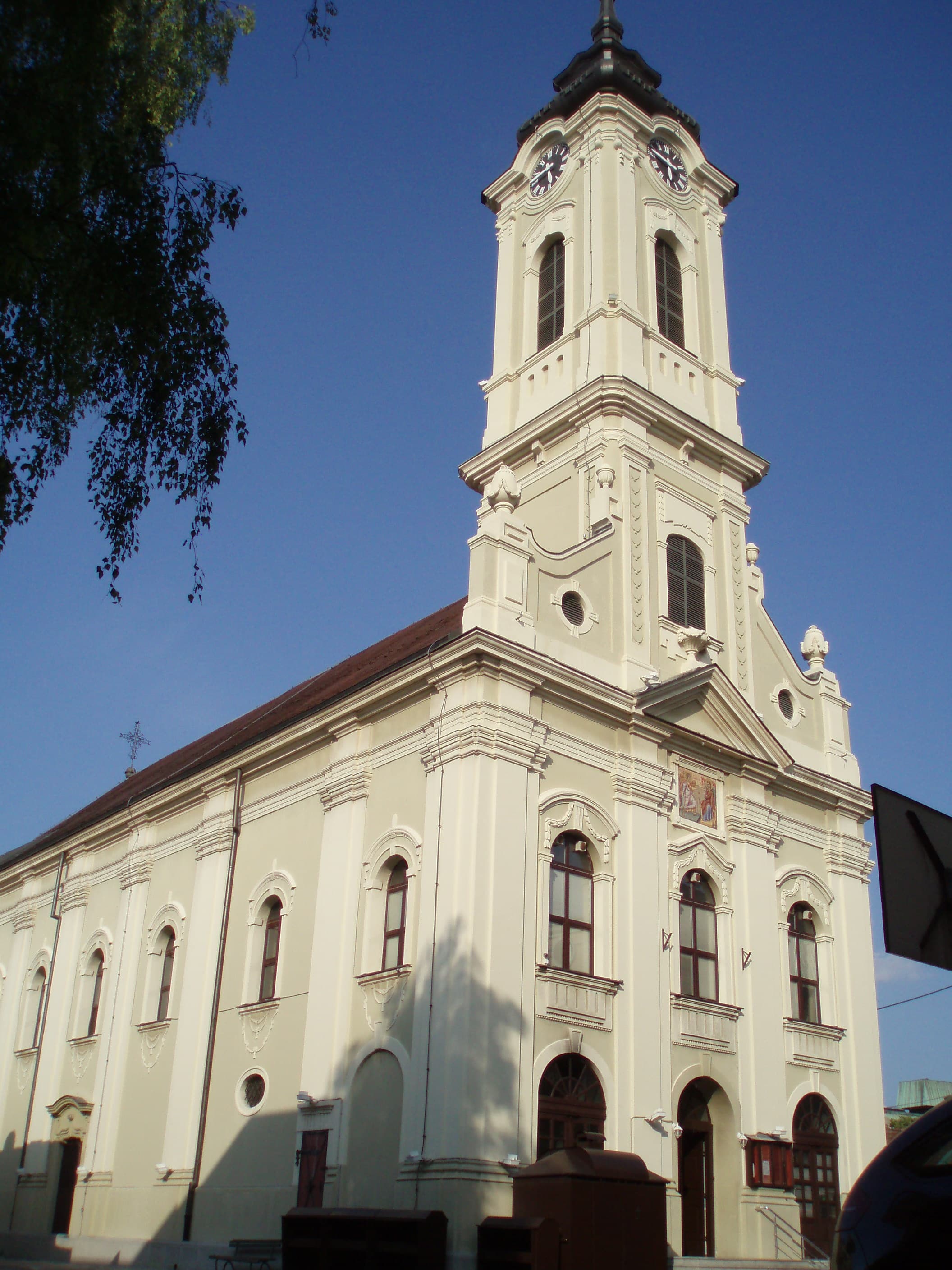 Богородична црква у Земуну - Предња фасада са торњем, аутор:Nicolo