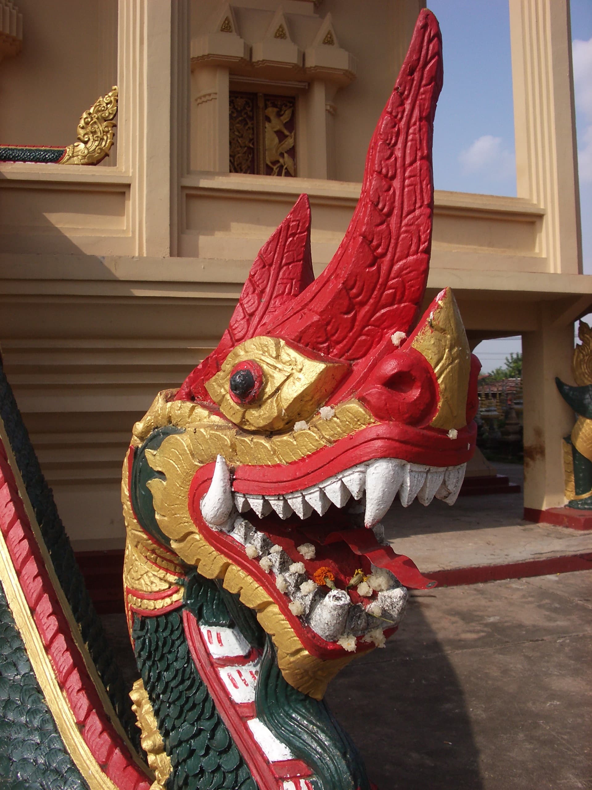 Naga Pagoda west Pha That Luang, Vientiane, Laos in October 2006
