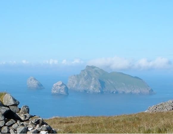 Boreray and the Stacs from Conachair, St Kilda.