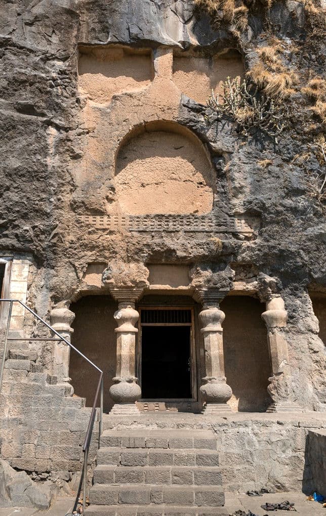 Exterior of the Lenyadri chaitya cave
