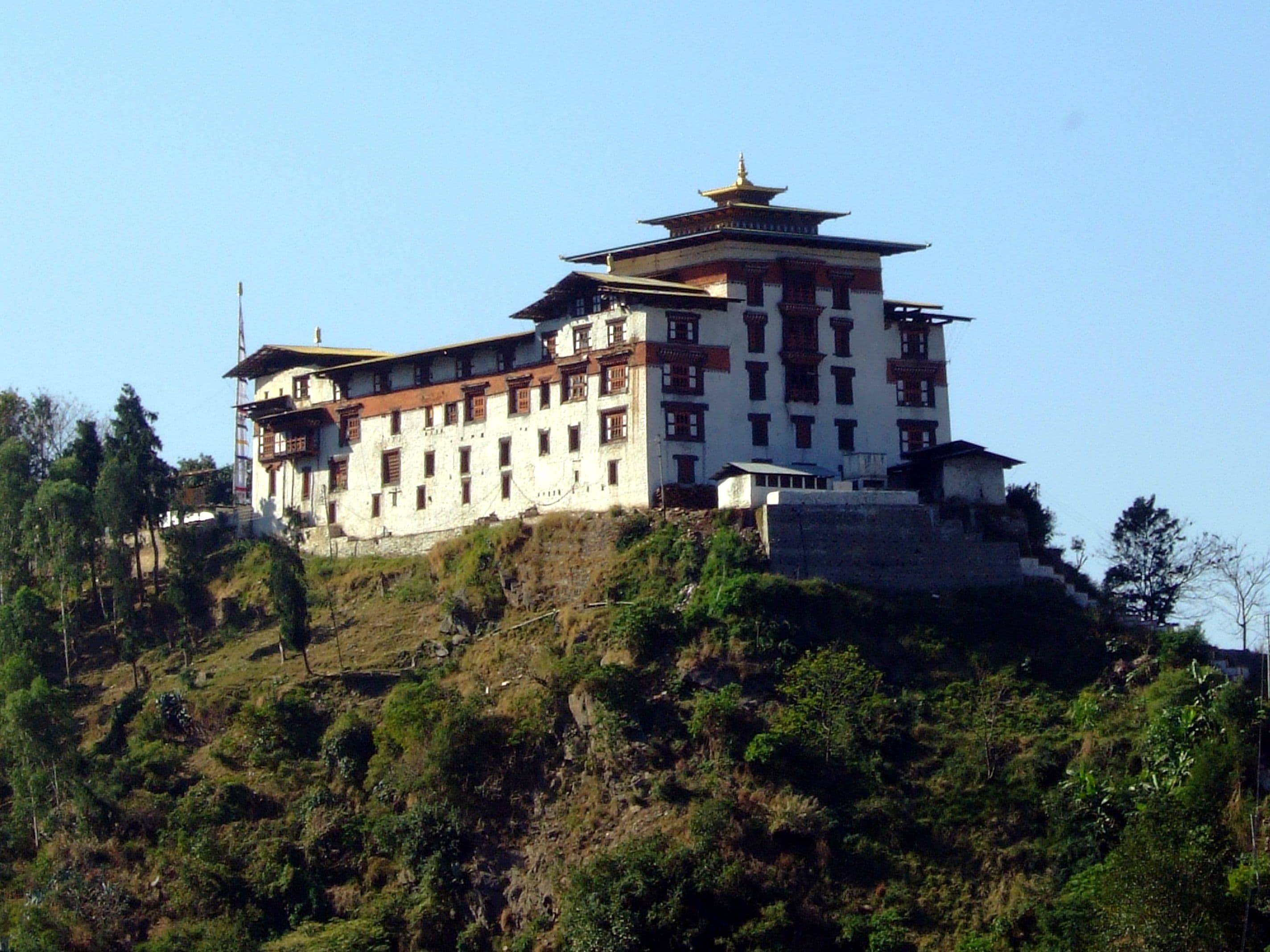 View of Trashigang Dzong, Trashigang, Bhutan