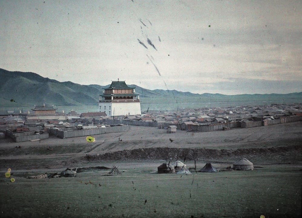 Baruun khüree or Gandantegchinlen, the town of the lamas, Urga, Mongolia.