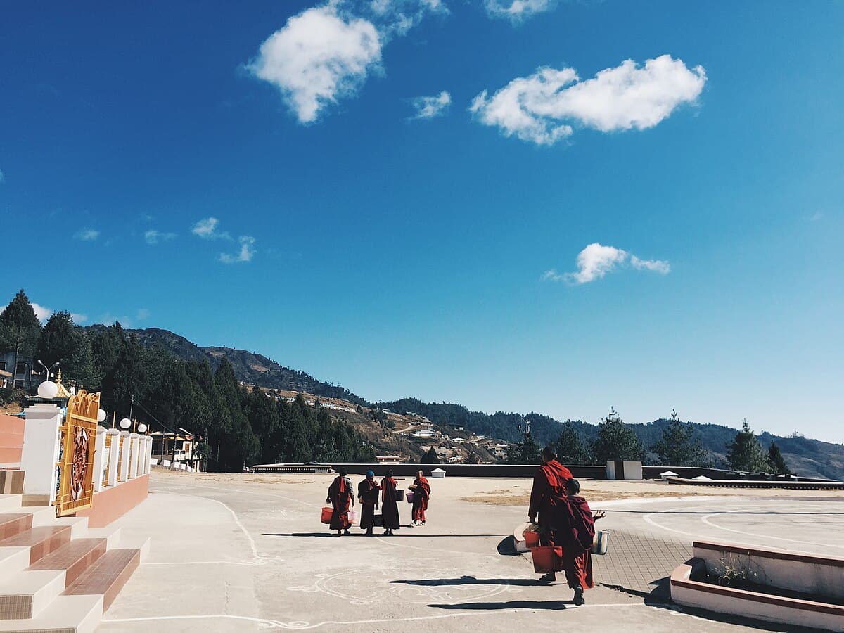 Monastery (Gompa) in Bomdila, Arunachal Pradesh, India.