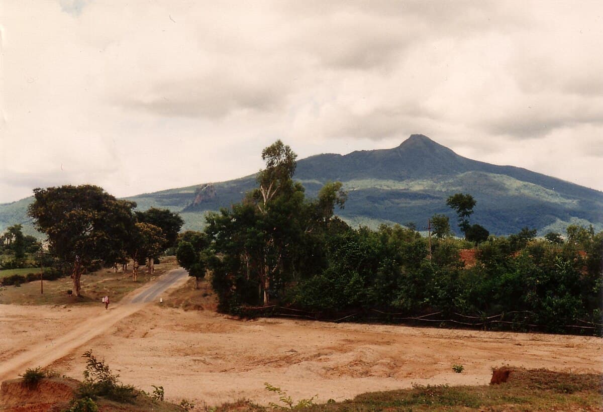 Mount Popa near Bagan in central Myanmar