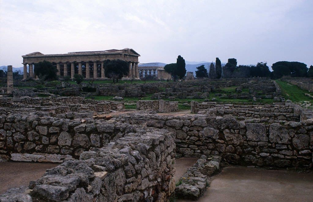 The Ruins of Paestum (Basilica of Hera)