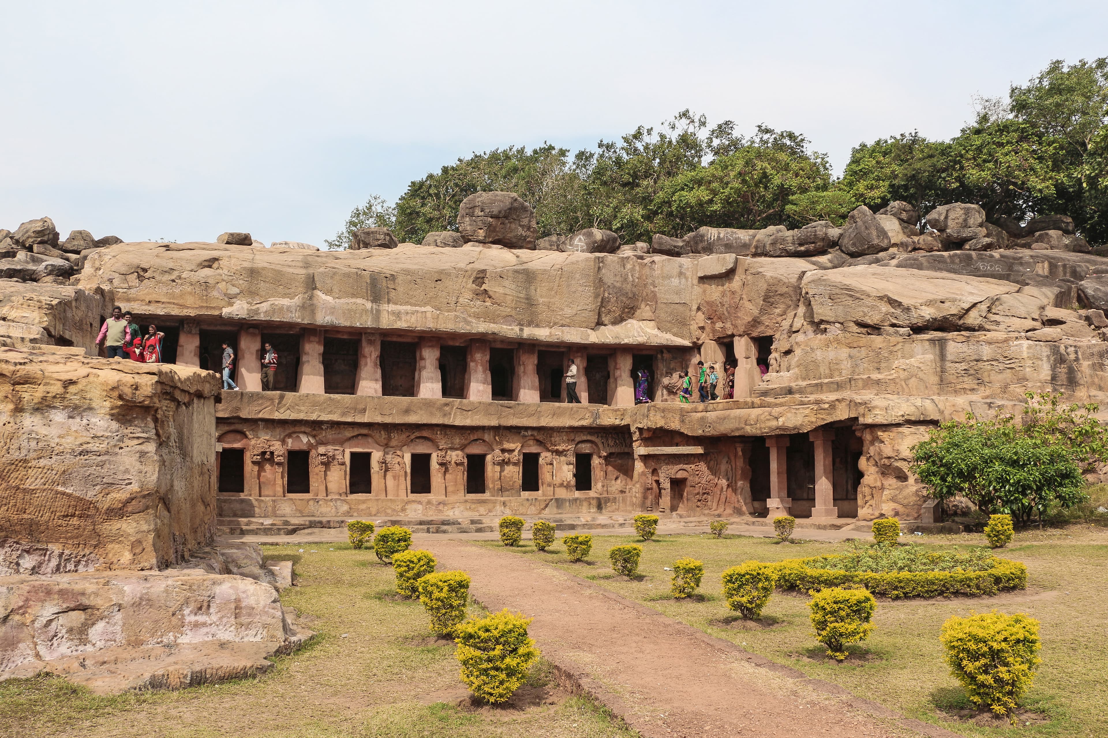 The two-level Rani Gumpha at Udayagiri, Odisha