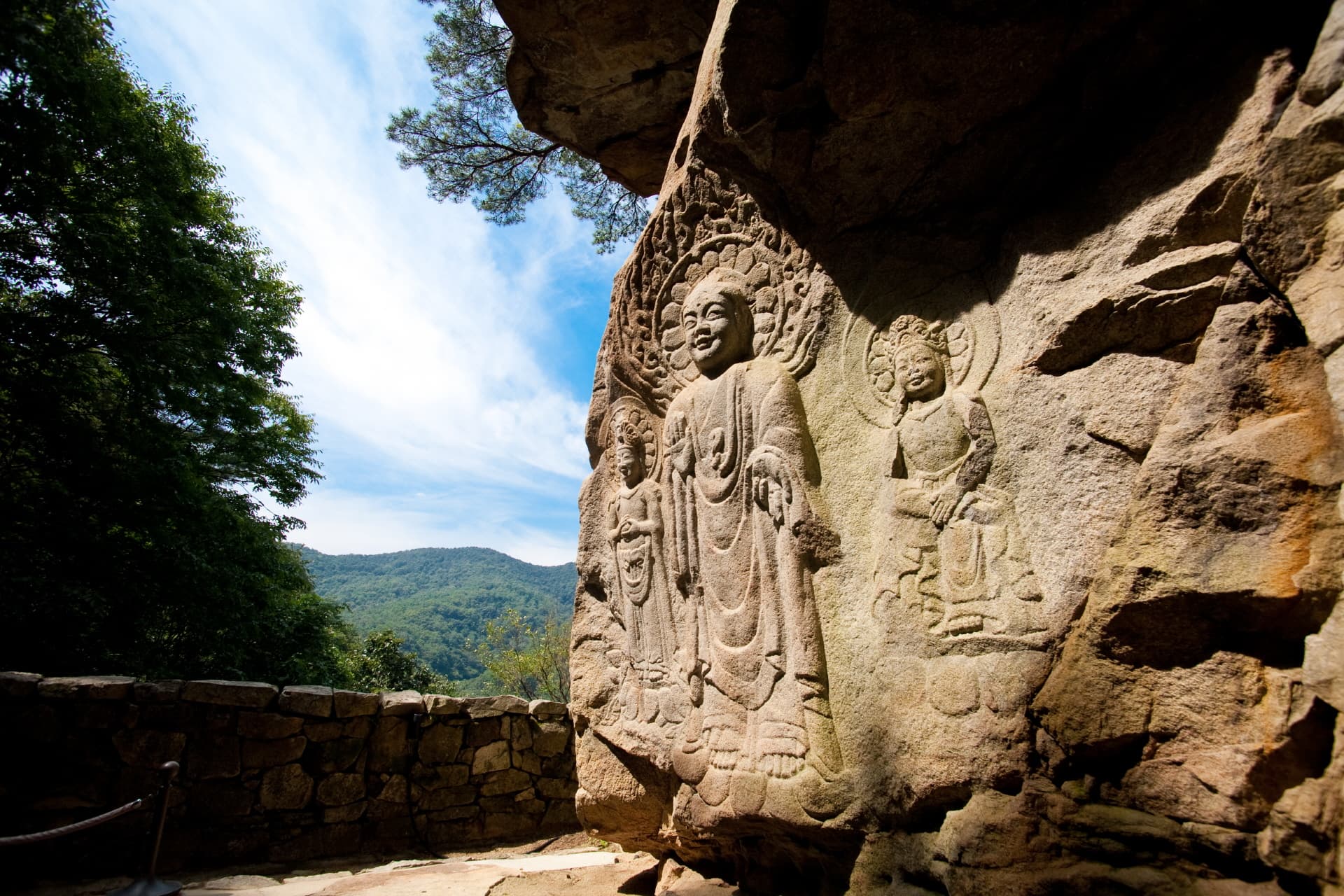 Seosan Rock-carved Buddha Triad