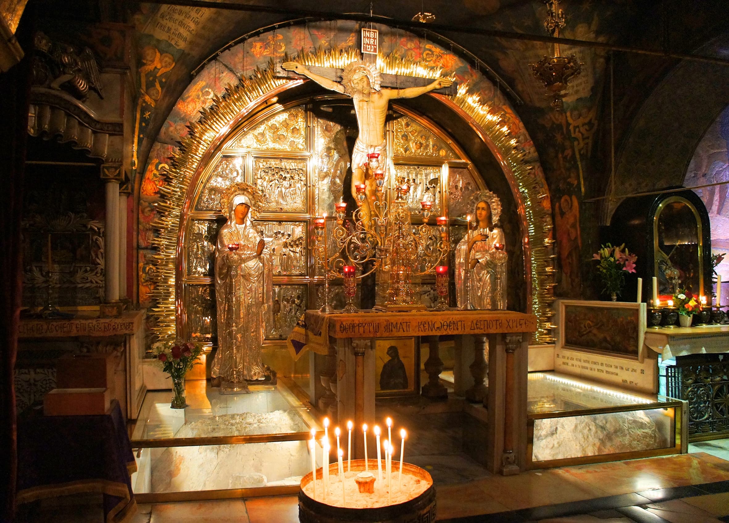 Golgotha inside the Church of the Holy Sepulchre