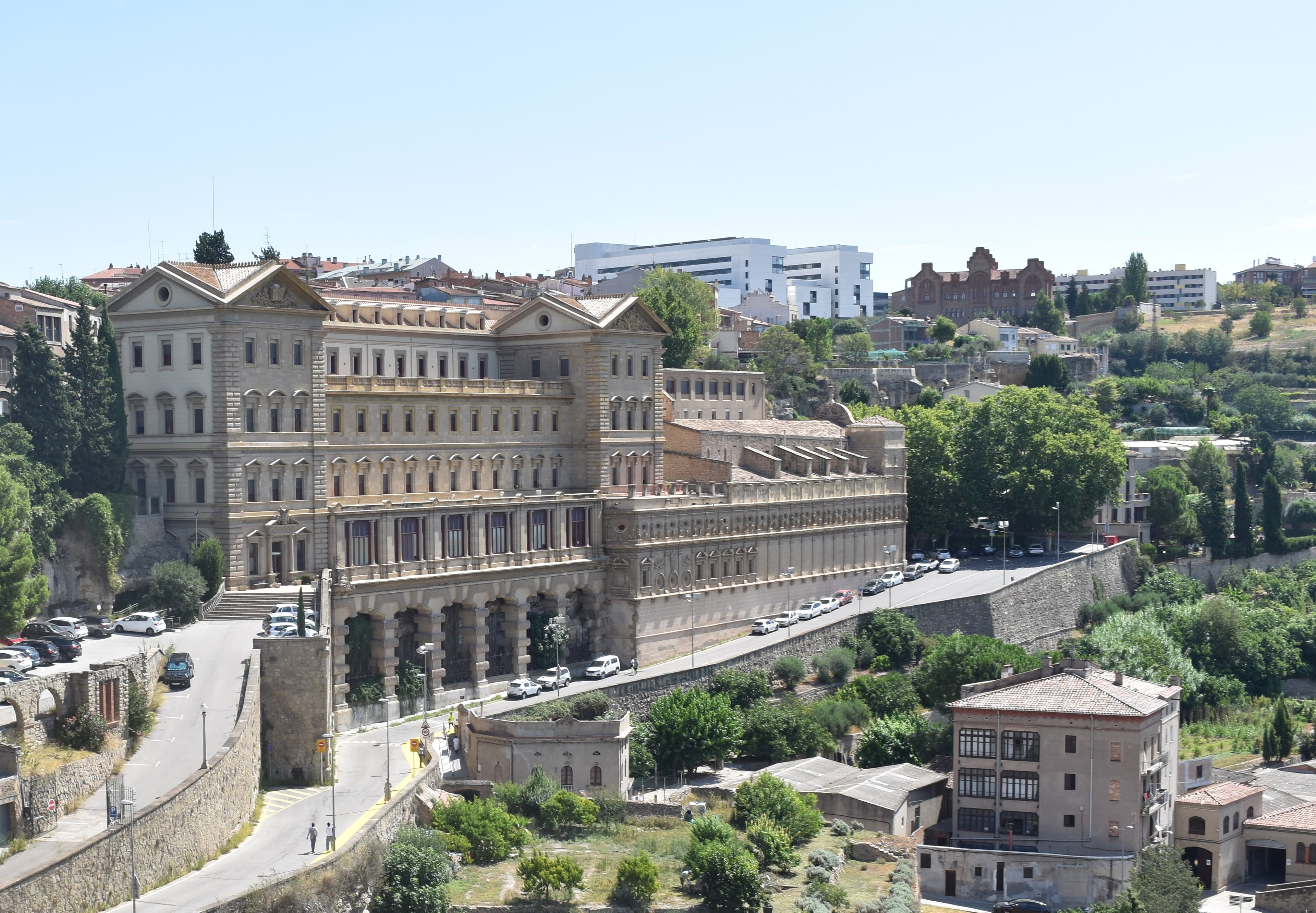 The Cave of Saint Ignatius sanctuary complex above the river at Manresa